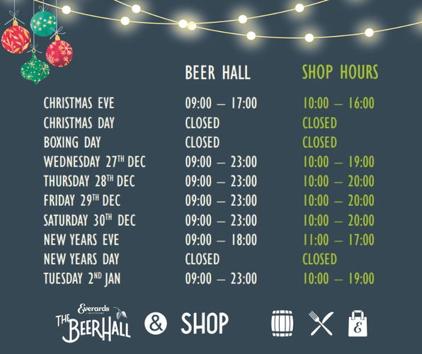 Visit the Beer Hall Everards Meadows